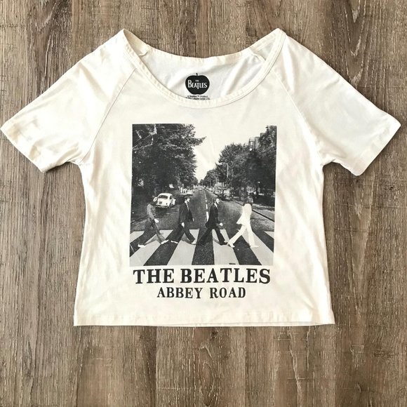 The Beatles Tops - {The Beatles} Off White Abbey Road Tee | XS